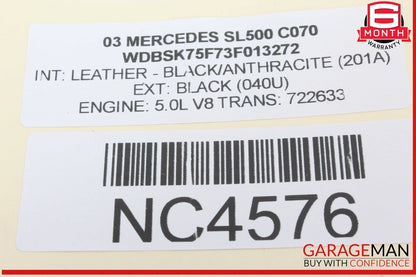 03-06 Mercedes R230 SL500 E320 ABS ESP Anti Brake Computer Control Module