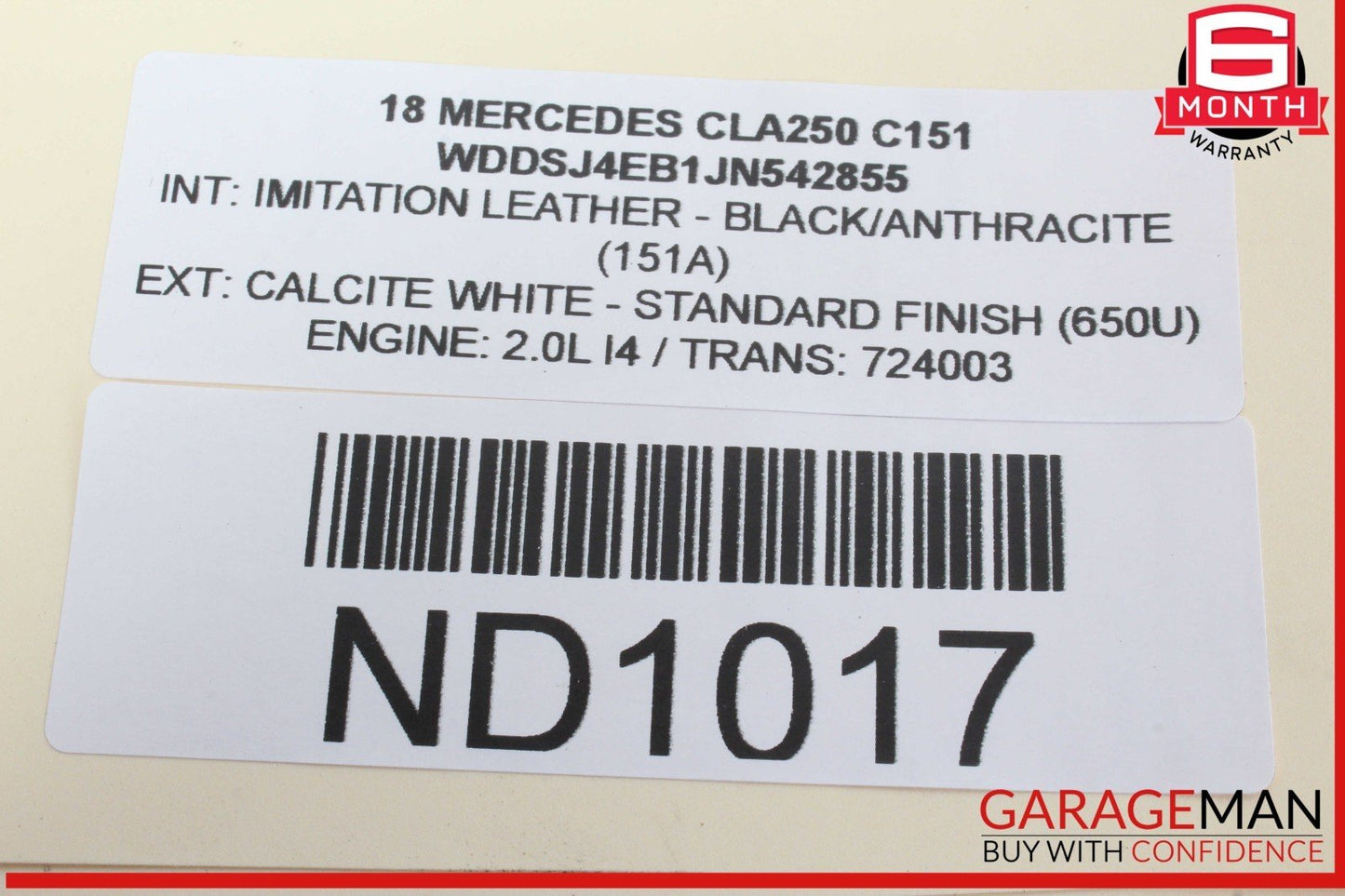 14-19 Mercedes W117 CLA250 Rear Left Driver Side Door Lock Latch Actuator OEM