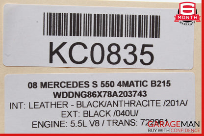 07-14 Mercedes W221 S550 CL600 CL550 Trunk Lid Lock Latch Actuator OEM
