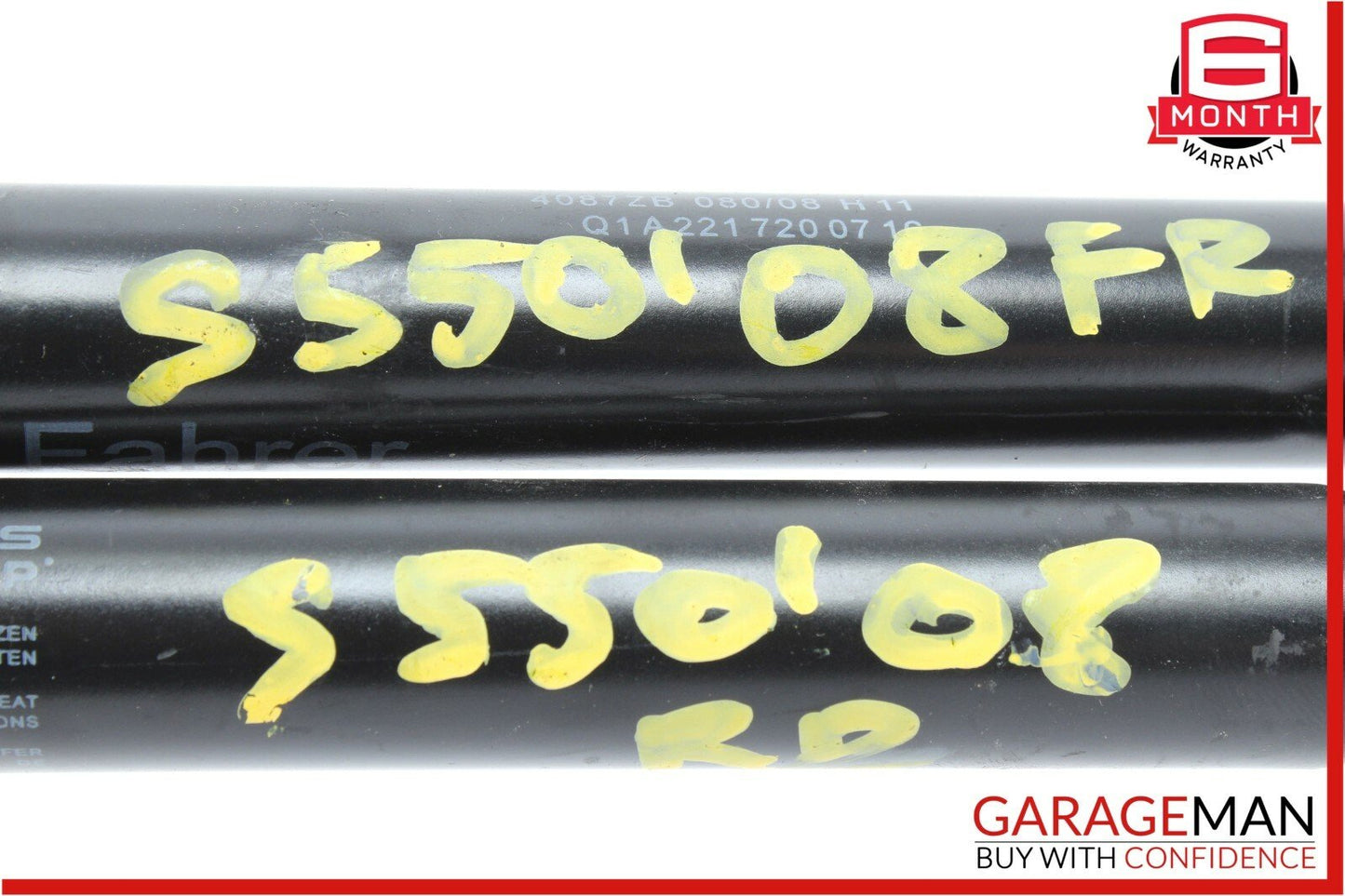 07-13 Mercedes W221 S550 S600 Rear & Front Door Shock Cylinder Set of 2 Pc