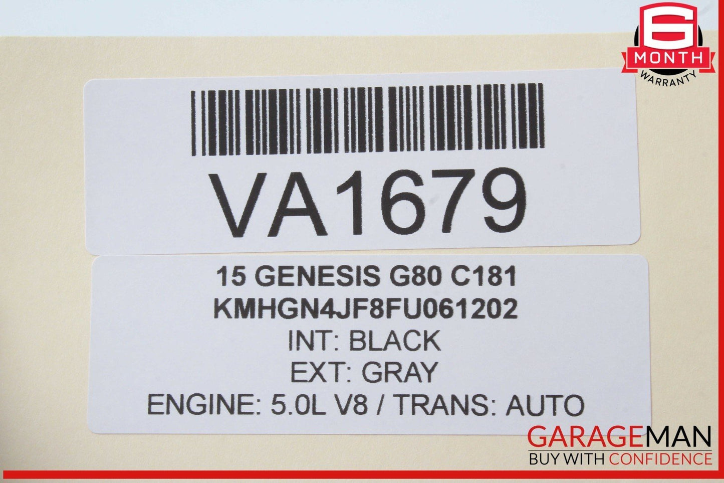 15-20 Hyundai Genesis G80 Rear Deck Lid Tray Subwoofer Speaker 96380-B1050 OEM