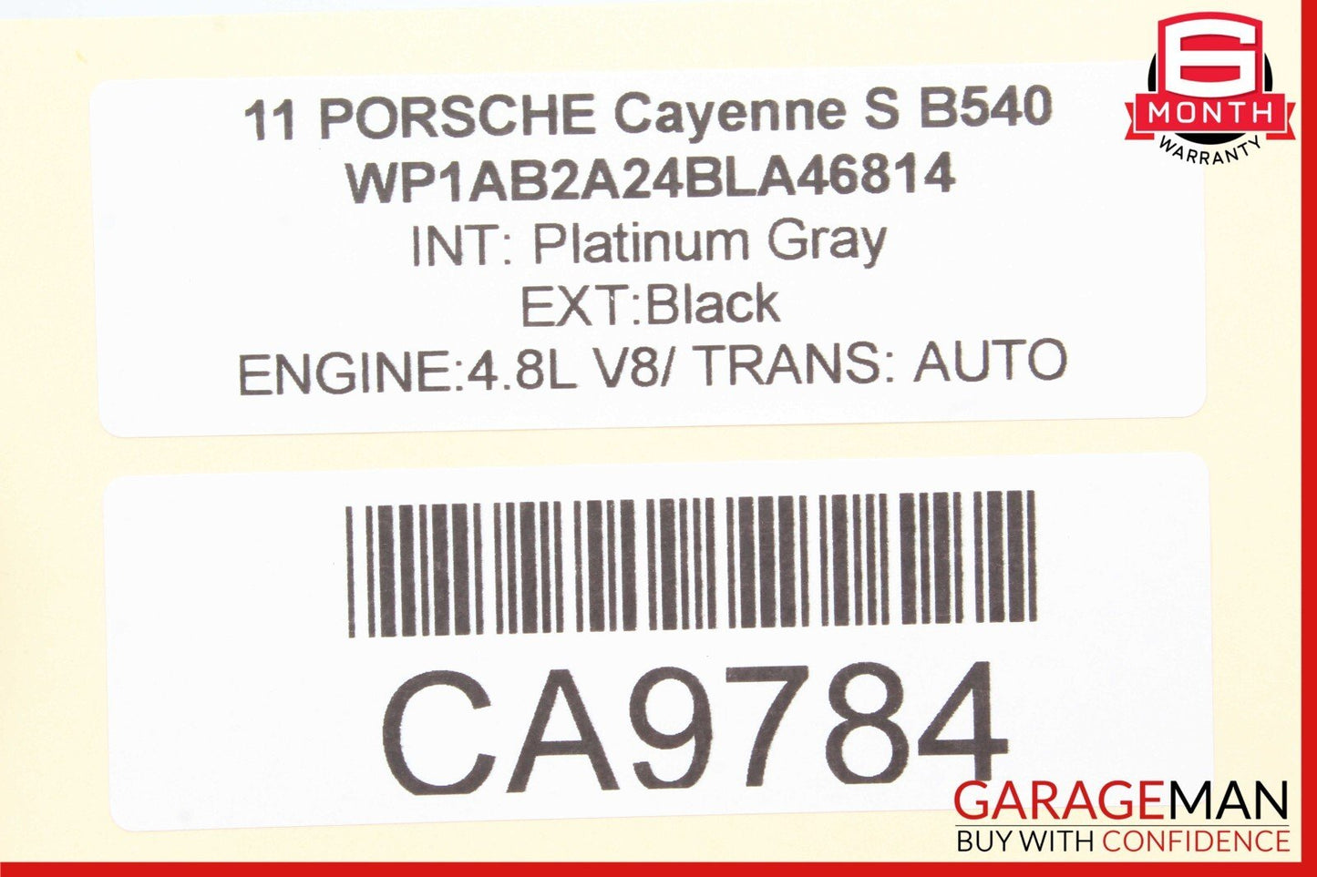 11-17 Porsche Cayenne S 958 Center Rear Left AC A/C Air Vent Trim Cover Grille
