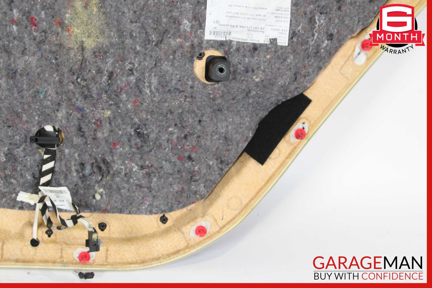 07-09 Mercedes W221 S450 S550 Rear Left Interior Door Panel Cover Brown
