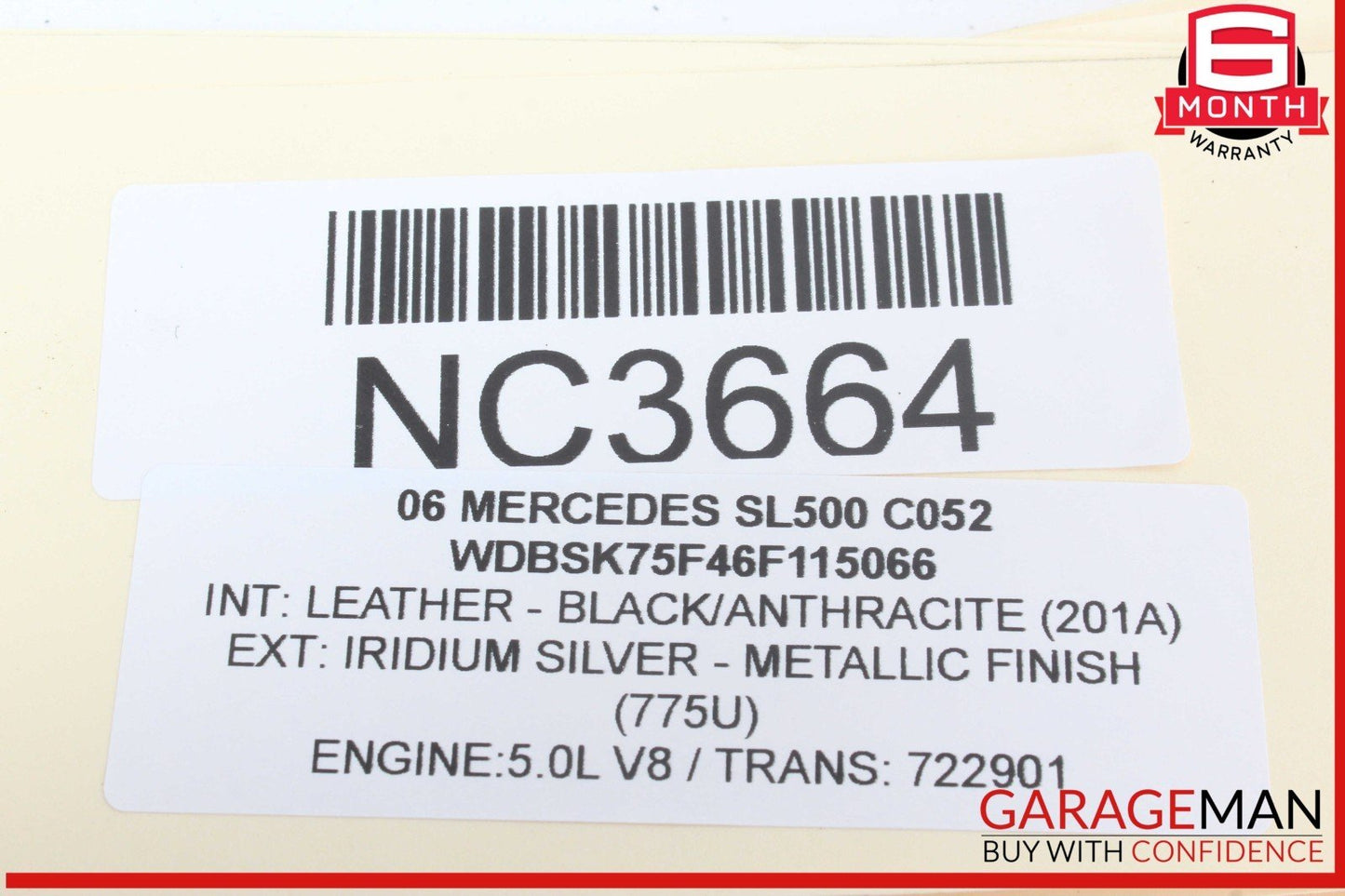 03-12 Mercedes R230 SL500 SL55 AMG Front Left Door Control Module 2308203526 OEM