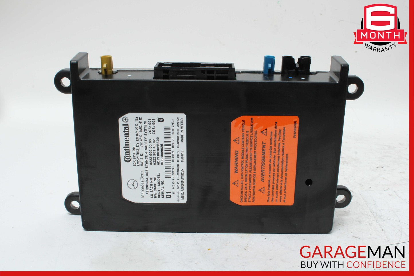 12-20 Mercedes C300 GLK350 GLA250 E550 SL400 Communication Control Module Unit