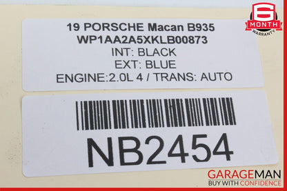 15-24 Porsche Macan 95B Rear Left & Right Shock Absorber Coil Spring Set OEM