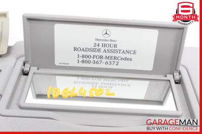 06-12 Mercedes GL450 ML450 Front Left Sun Visor Sunvisor Shade Assembly Grey