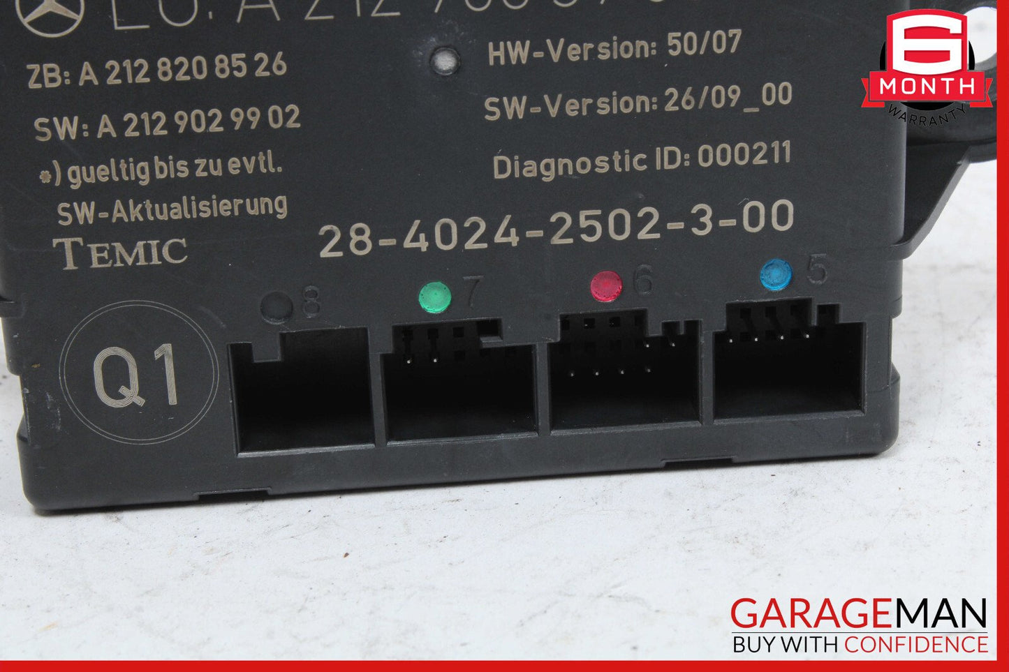 08-18 Mercedes X204 GLK350 C350 CLS550 Rear Left Side Door Control Module OEM