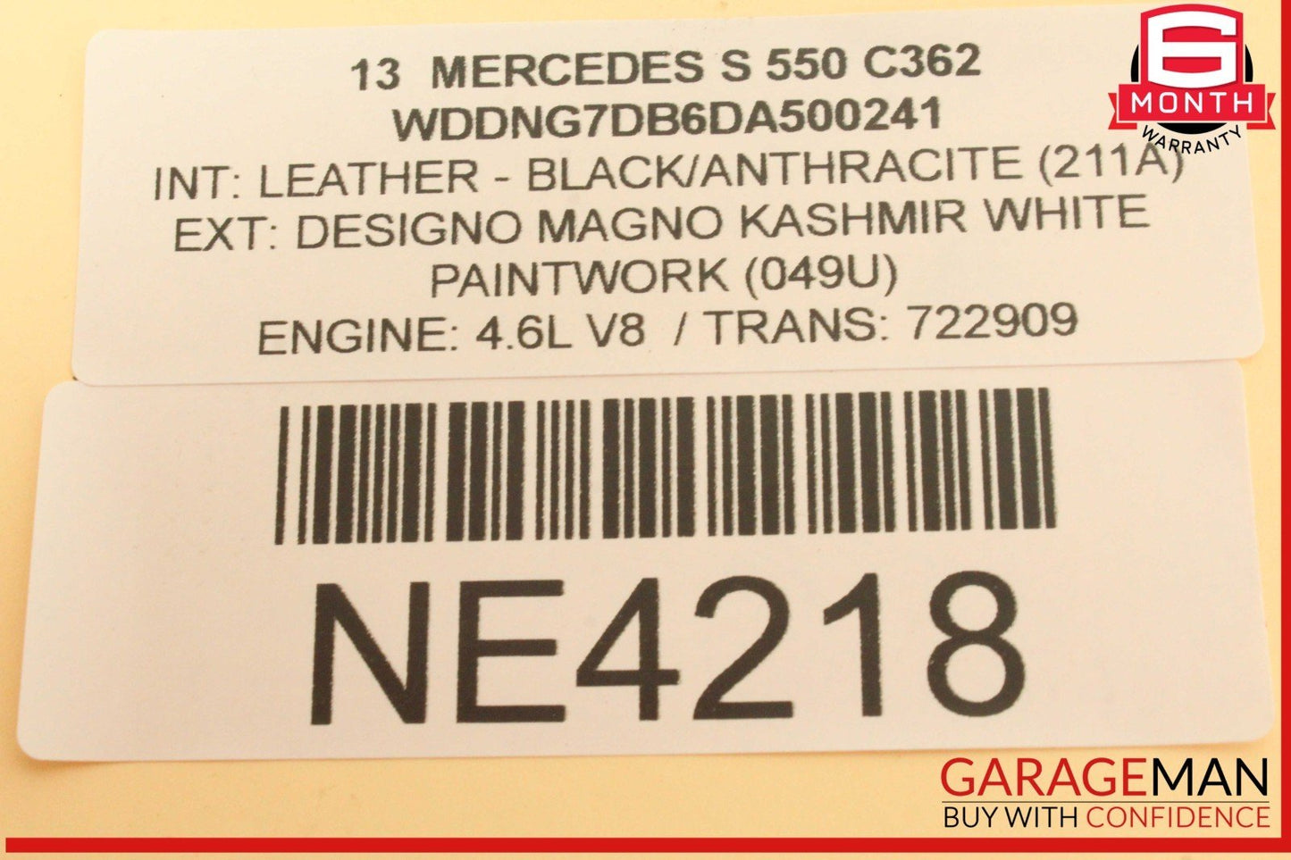 07-13 Mercedes W221 S550 S600 Front Left Side Bumper Reinforcement Bracket OEM