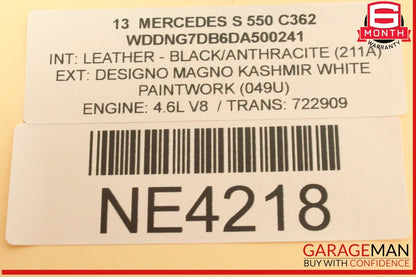 07-13 Mercedes W221 S550 S600 Front Left Side Bumper Reinforcement Bracket OEM