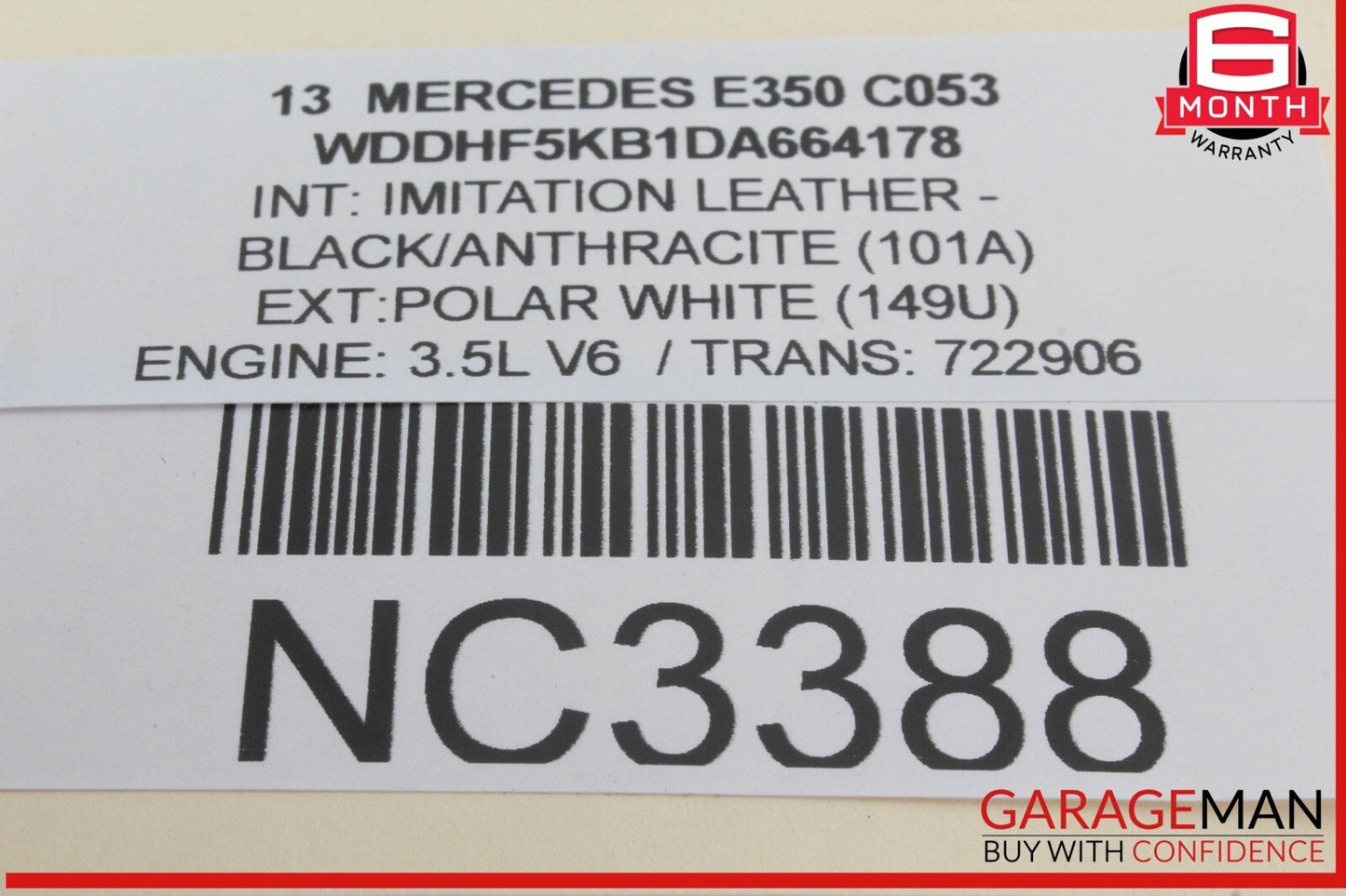08-14 Mercedes W212 E350 C350 C63 Rear Left Side Door Lock Latch Actuator OEM