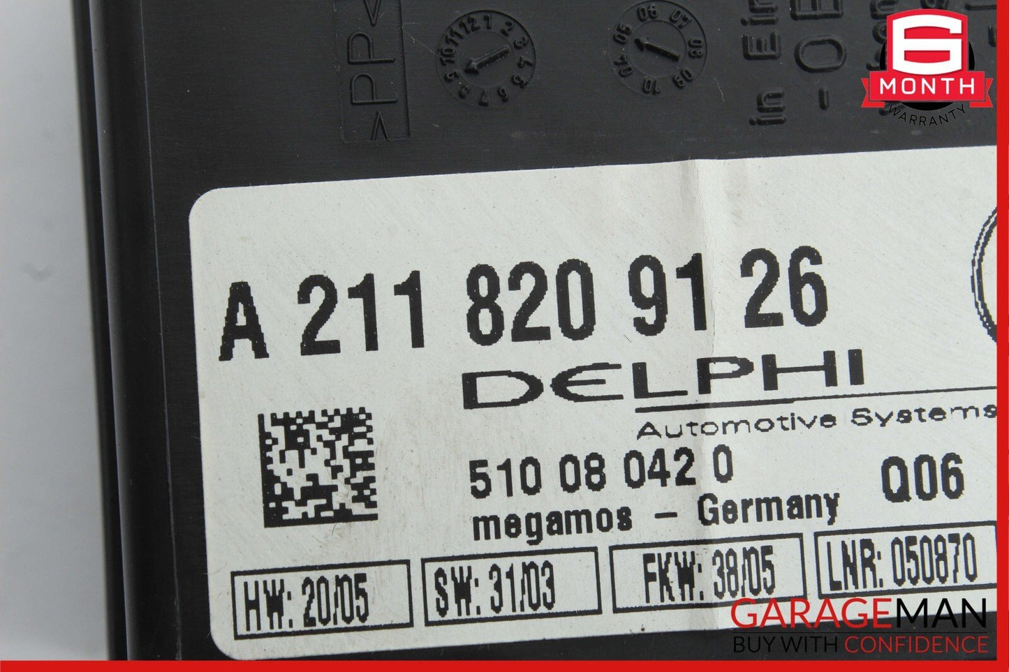 Mercedes CL55 AMG CLK500 S430 E320 SLK350 Anti Theft Alarm Module 2118209126 OEM