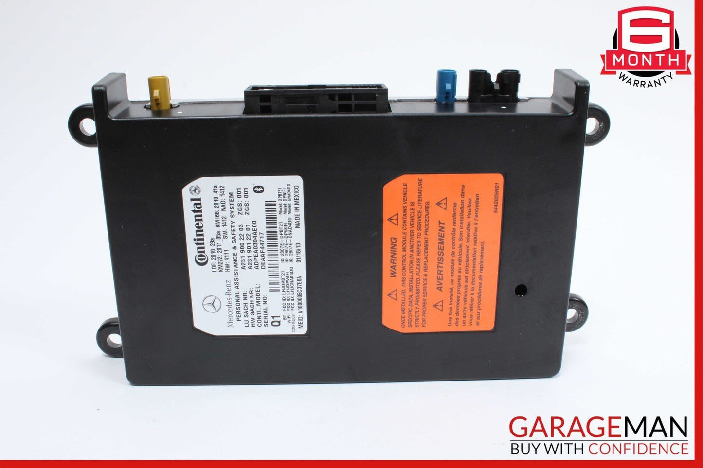 12-20 Mercedes GLK350 GLA250 E550 C250 Communication Control Module Unit