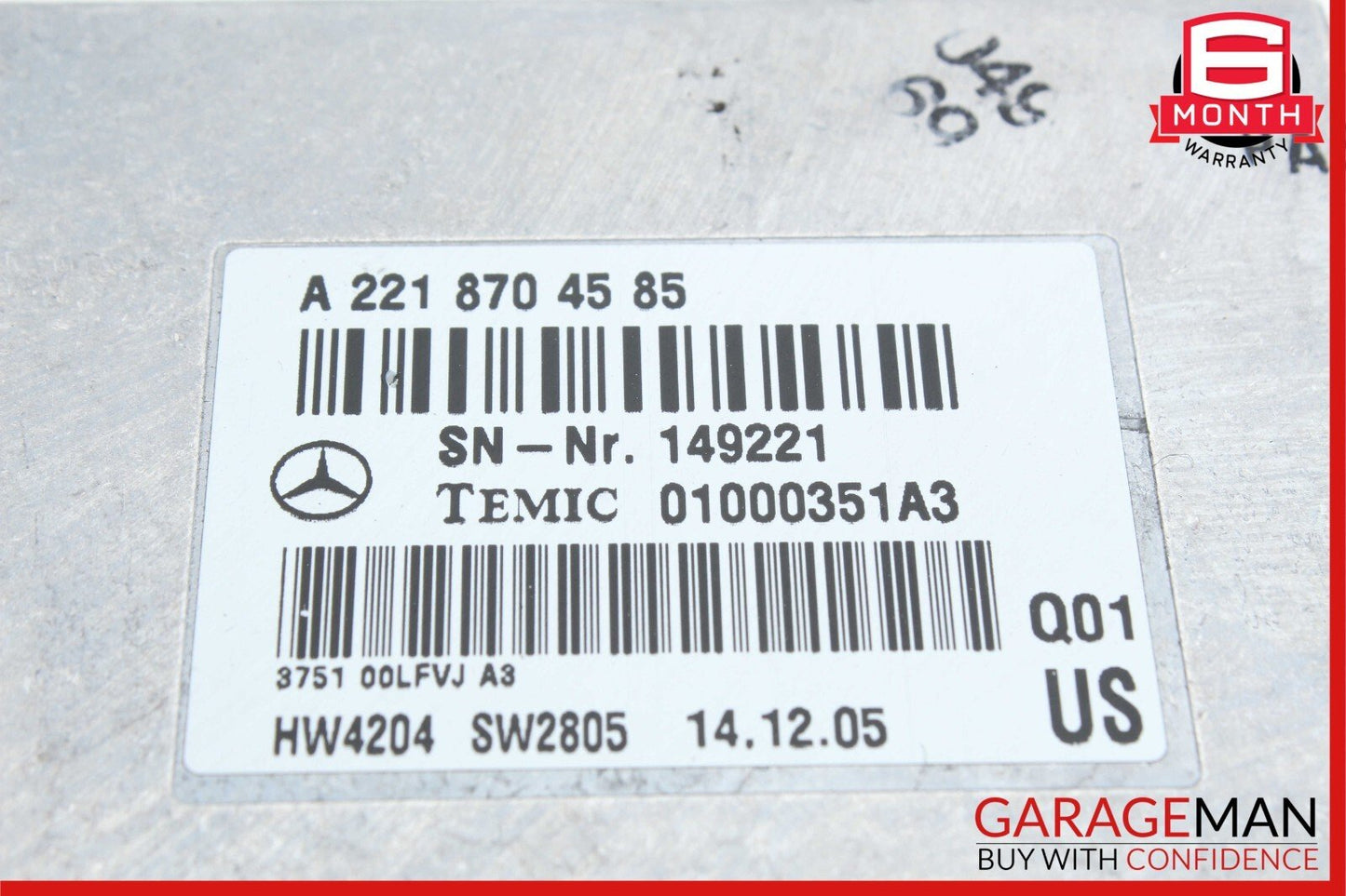 07-13 Mercedes W221 S550 CL550 Voice Language Communication Control Module OEM