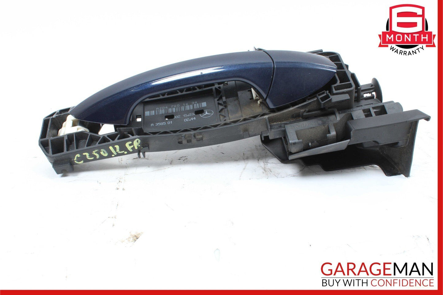 08-14 Mercedes W204 C300 C250 Front Right Side Exterior Door Handle Blue OEM