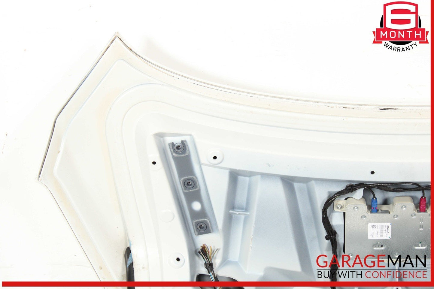12-18 BMW 640i 650i F06 Trunk Lid Panel Assembly White OEM