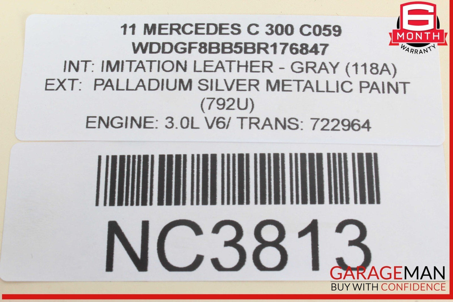 08-18 Mercedes W204 C300 Rear Left Side Door Control Module 2129003906 OEM