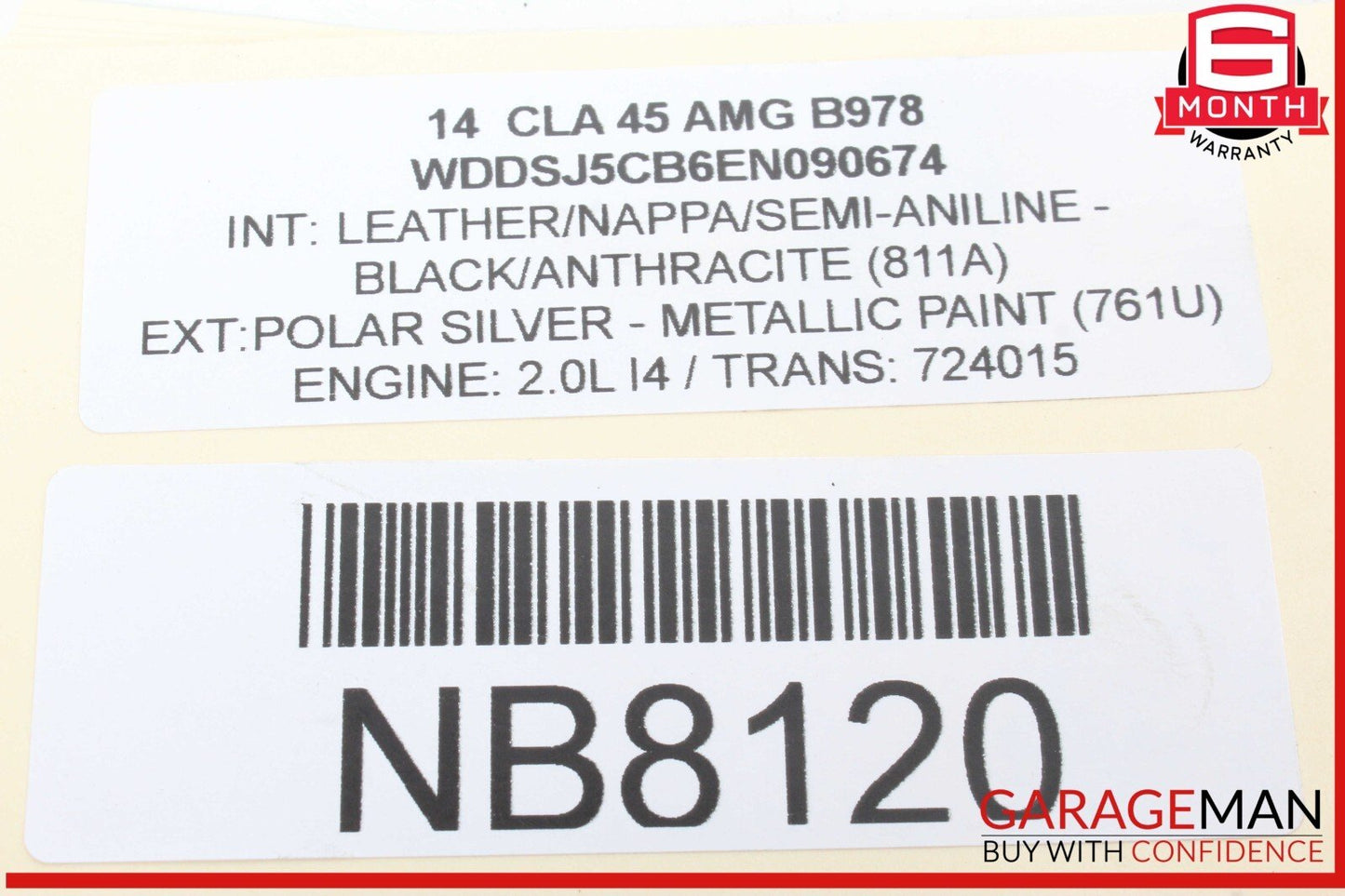 14-19 Mercedes W117 CLA45 AMG Rear Right or Left Side Coil Spring 1763240904 OEM