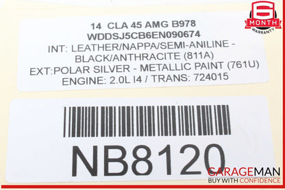 14-19 Mercedes W117 CLA45 AMG Rear Right or Left Side Coil Spring 1763240904 OEM