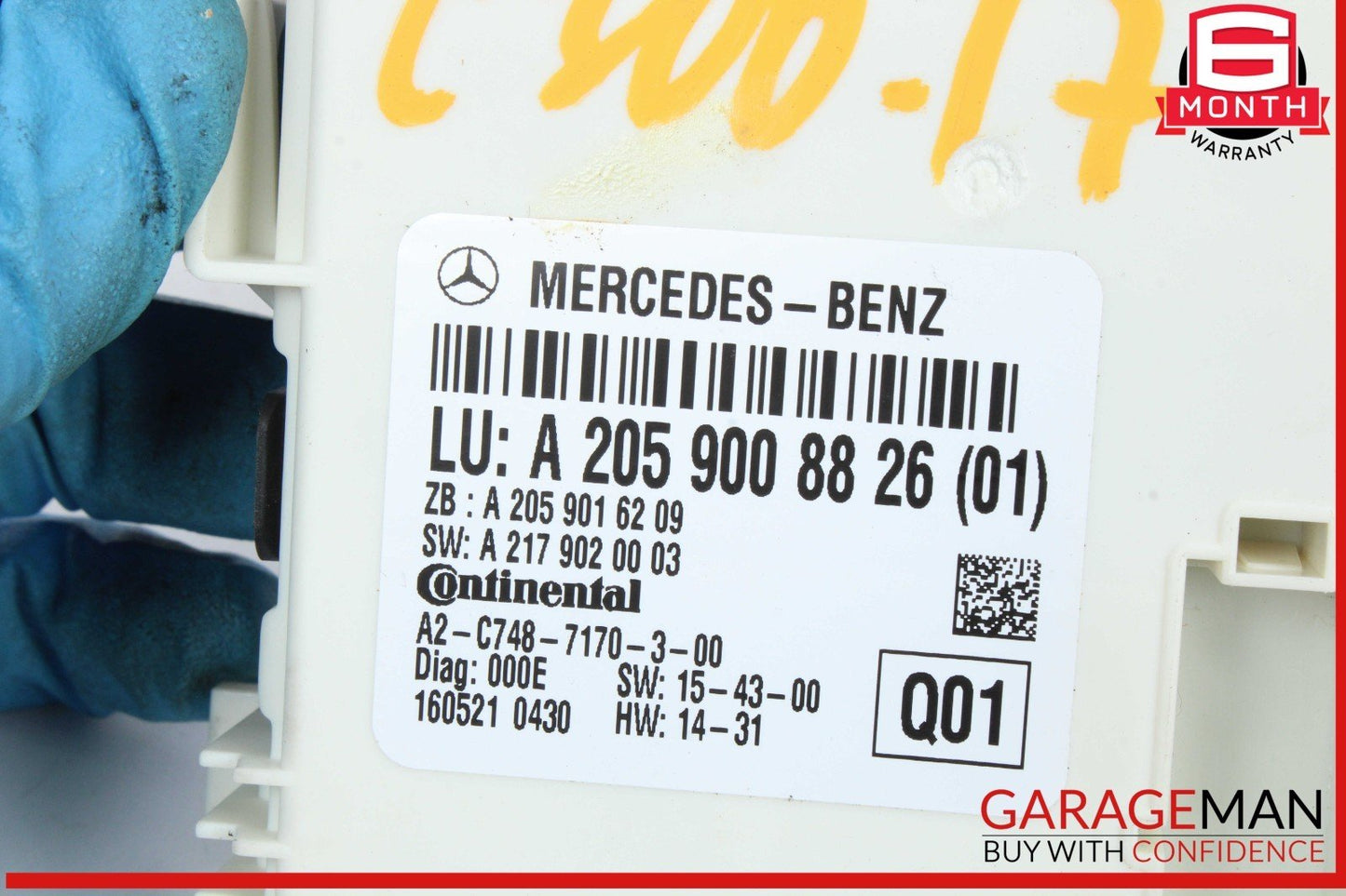 15-21 Mercedes W205 C300 4MATIC Window Lifter Regulator Control Module Unit OEM