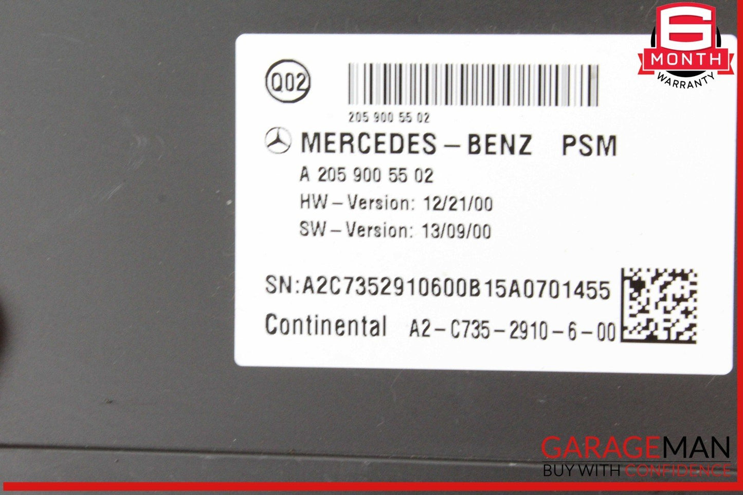 15-20 Mercedes W205 C300 Front Right Passenger Side Seat Control Module Unit OEM