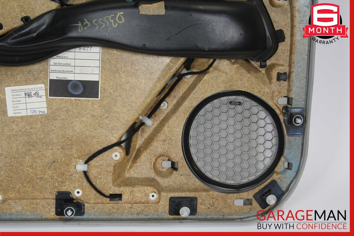 03-06 Mercedes W220 S55 S65 AMG Front Right Side Interior Door Panel Assembly