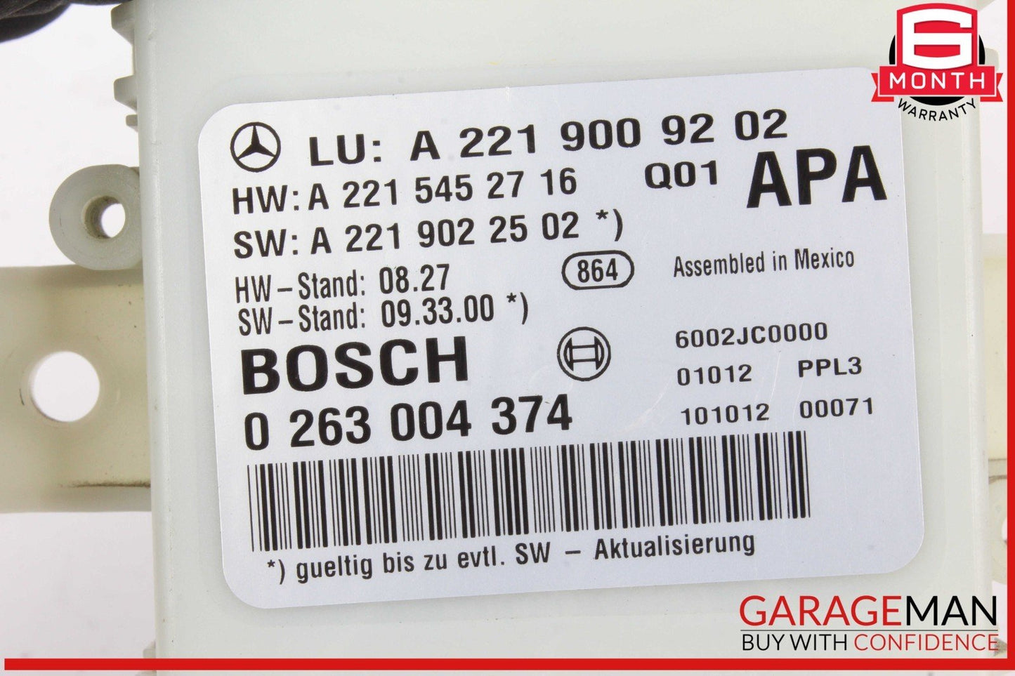 10-13 Mercedes W221 S400 Hybrid Park Assist Parktronic Sensor Module Control OEM