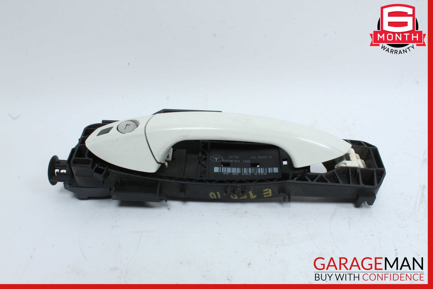 10-13 Mercedes W212 E350 E550 E63 AMG Front Left Exterior Door Handle White OEM