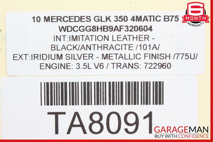 10-15 Mercedes X204 GLK350 4Matic AWD Front Right Side Axle CV Half Shaft