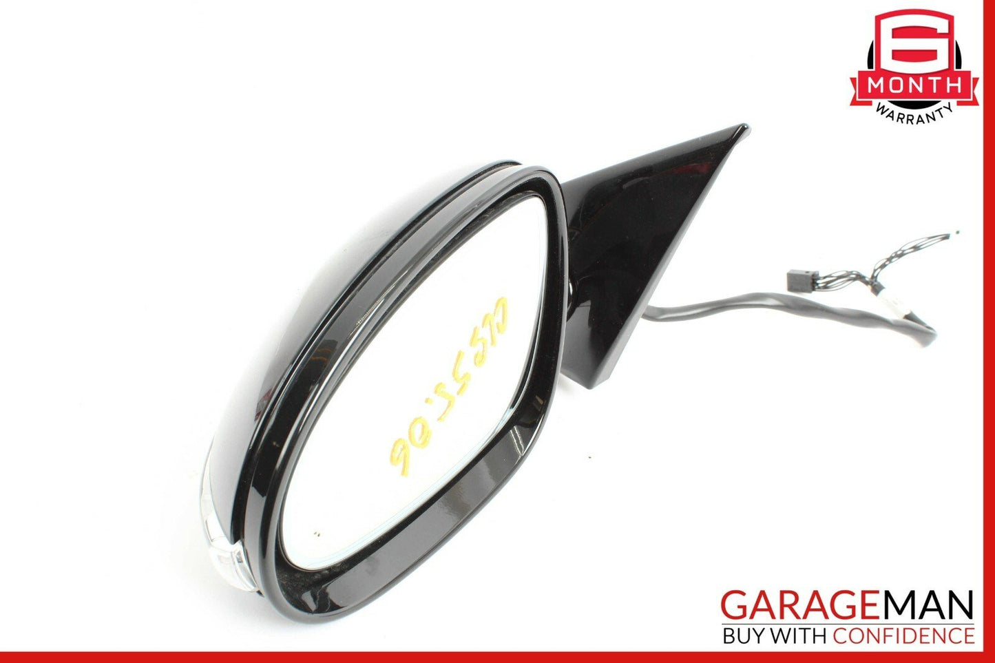 06-08 Mercedes W219 CLS500 Front Left Side Mirror Door Rear View Black OEM