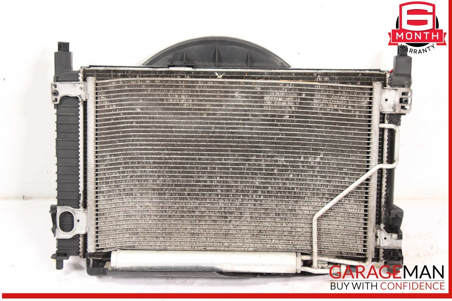 05-09 Mercedes W203 C320 Engine Cooling Radiator AC A/C Condenser Assembly OEM