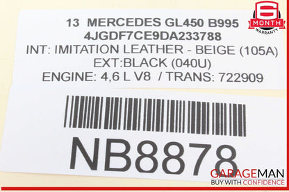 10-17 Mercedes X166 GL450 E350 Sirius Satellite Radio Receiver Module Unit OEM