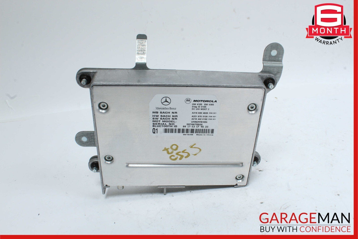 07-13 Mercedes W221 S550 CL550 Bluetooth Communication Controller Module OEM