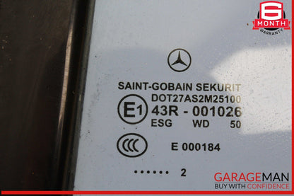 12-18 Mercedes W218 CLS550 Rear Left Side Quarter Door Window Auto Glass OEM