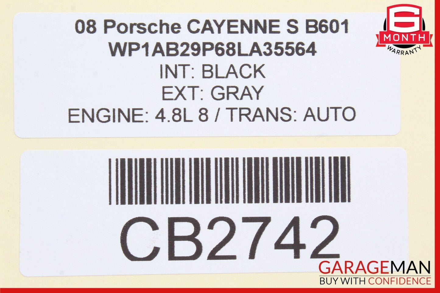 03-10 Porsche Cayenne S 957 Power Steering Fluid Reservoir Tank 7L5422371 OEM