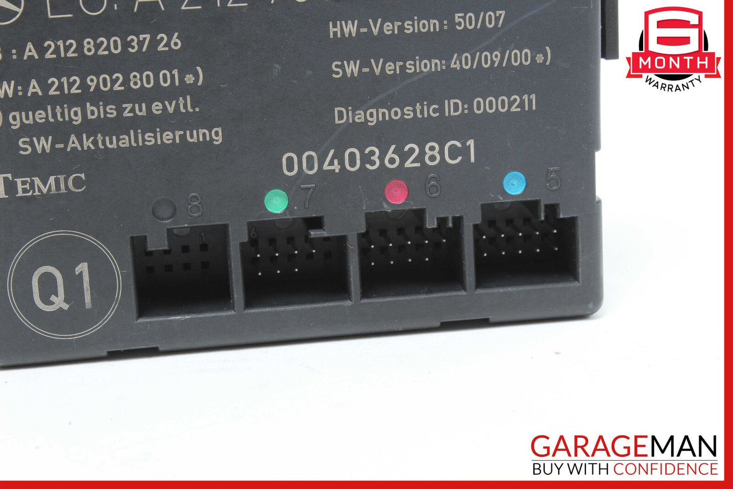 08-18 Mercedes W204 C250 C300 E400 Front Right Side Door Control Module OEM
