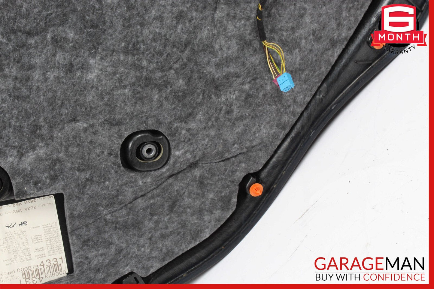 14-16 Mercedes W212 E350 E550 Rear Left Interior Door Panel Leather Black OEM