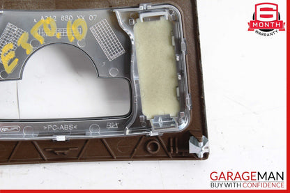 10-13 Mercedes W212 E350 E400 E550 Center Console Switch Trim Cover Bezel Wood