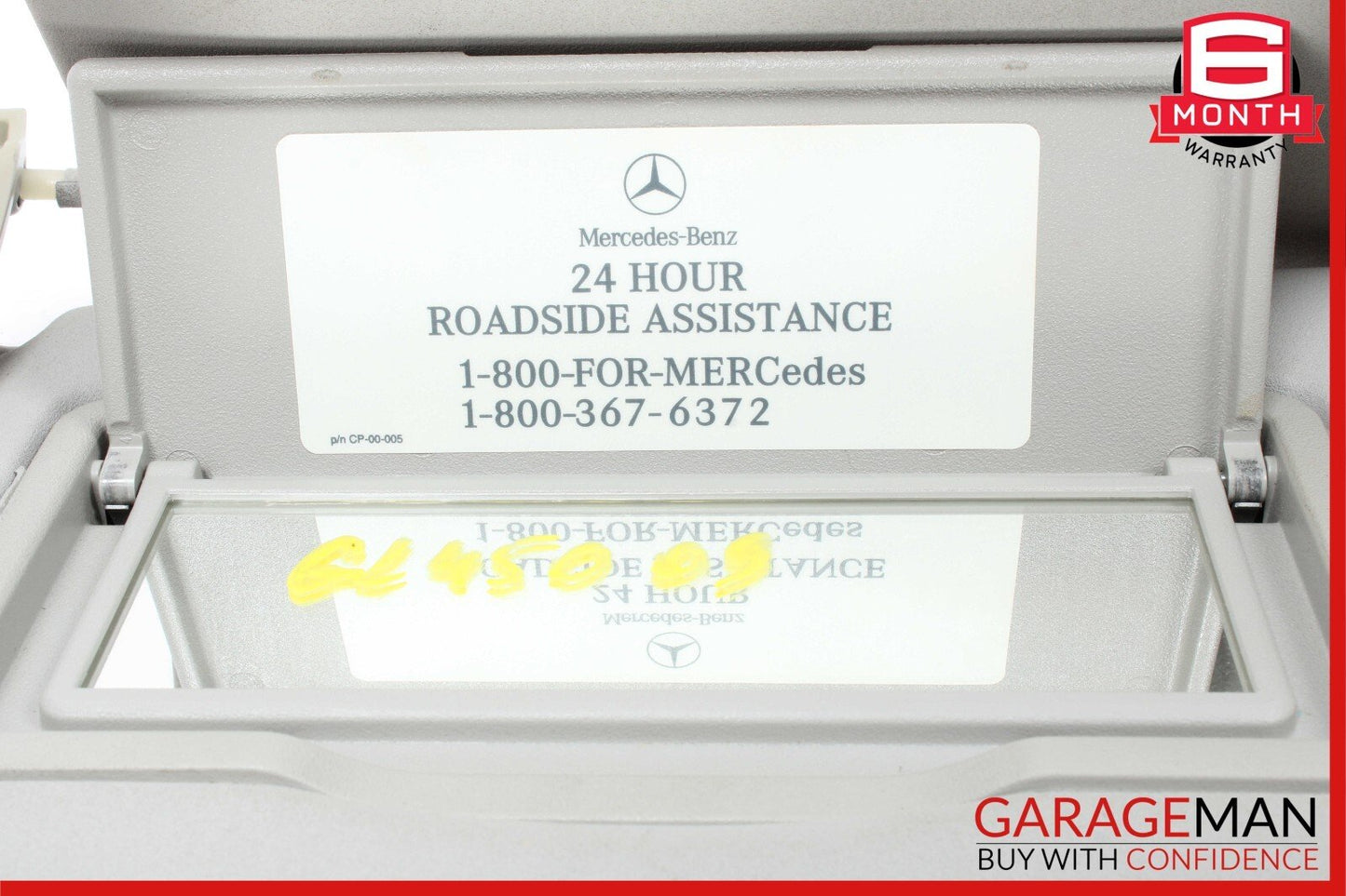 06-12 Mercedes X164 GL450 ML350 Front Left Side Sun Visor Sunvisor Grey OEM