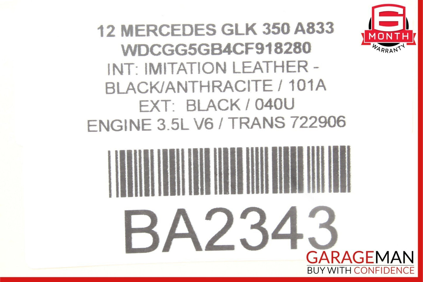 09-12 Mercedes X204 GLK350 Rear Tailgate Hatch Trunk Handle Switch Button OEM