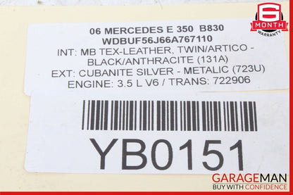 00-06 Mercedes W211 E350 CL55 CLK55 AMG Throttle Body Assembly 1131410125 OEM
