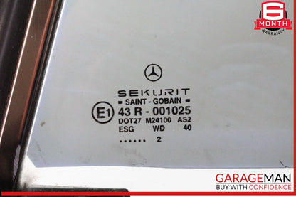 03-12 Mercedes R230 SL500 SL55 AMG Rear Left Side Quarter Window Glass OEM
