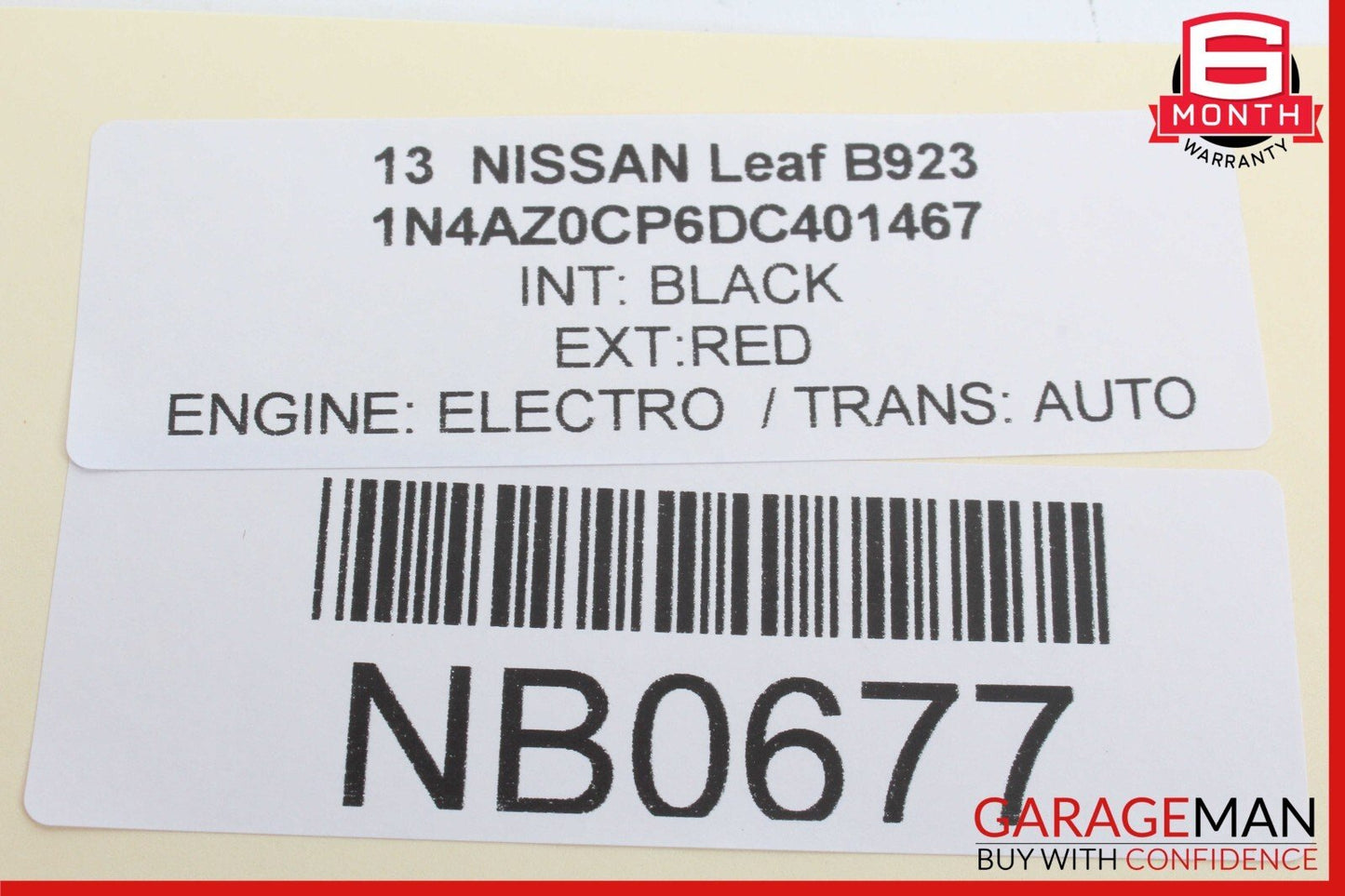 13-17 Nissan Leaf Center Console Armrest Arm Rest Cover OEM