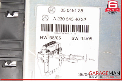 03-12 Mercedes R230 SL550 SL55 AMG SL500 Rear SAM Fuse Box Relay Module OEM