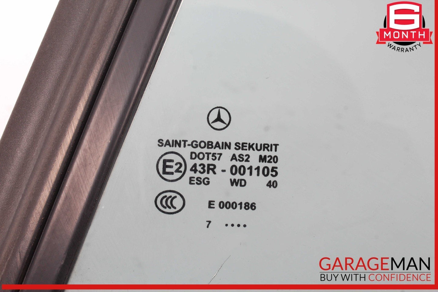 05-11 Mercedes R171 SLK300 Rear Left Side Door Quarter Window Glass OEM