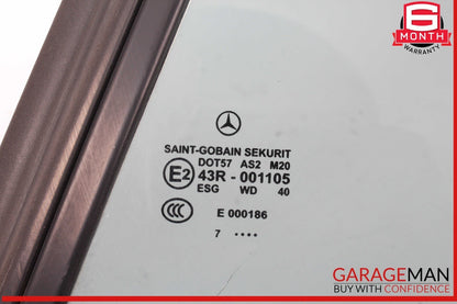 05-11 Mercedes R171 SLK300 Rear Left Side Door Quarter Window Glass OEM