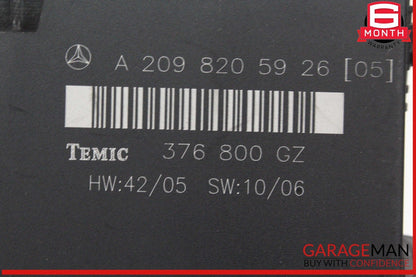 03-09 Mercedes W209 CLK350 CLK55 AMG CLK320 Rear Temic Control Module Unit OEM
