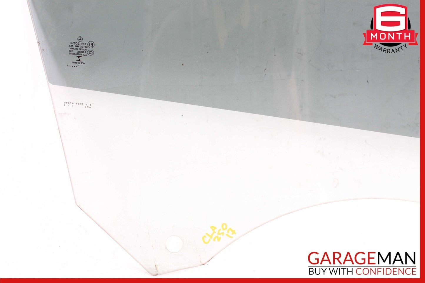 14-18 Mercedes W117 CLA250 Front Left Driver Door Window Auto Glass OEM