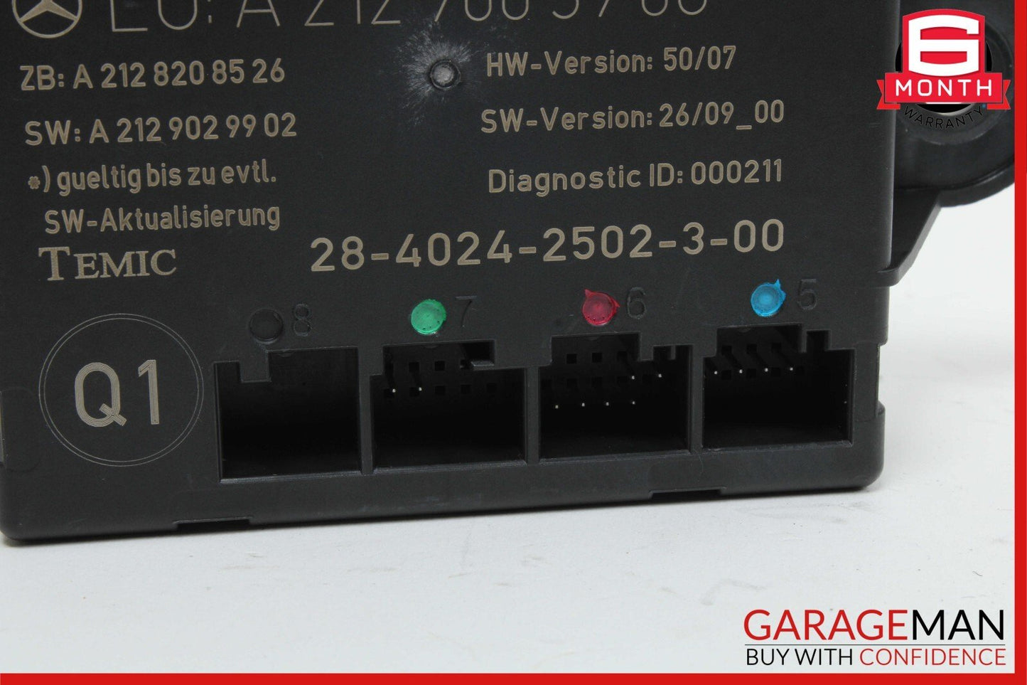 08-18 Mercedes W204 C350 C300 CLS550 CLK63 Rear Left Side Door Control Module