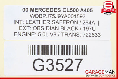 00-06 Mercedes W215 CL500 Front Right Side Under Seat Control Module Unit